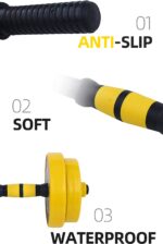GoXccess Adjustable Weightlifting Dumbbell Set with Connecting Rod, 44-Pound Pair, Unisex - Image 4