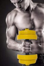 GoXccess Adjustable Weightlifting Dumbbell Set with Connecting Rod, 44-Pound Pair, Unisex - Image 5
