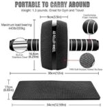 10-In-1 Ab Wheel Roller Kit with Resistance Bands, Knee Mat, Jump Rope, Push-Up Bar - Home Gym Equipment for Men Women - Image 4