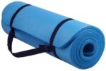 Yoga mat exercise mat with BalanceFrom goyoga carrying strap, multi-use, 1/2-inch extra thick high-density anti-cut