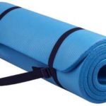 Yoga mat exercise mat with BalanceFrom goyoga carrying strap, multi-use, 1/2-inch extra thick high-density anti-cut