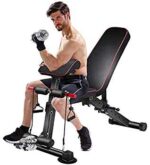 Adjustable Weight Bench with Backrest, Strength Training Bench for Full Body Training, Incline, Incline, Exercise for Home Gym - Image 3